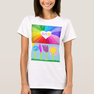 アートは愛 Tシャツ
