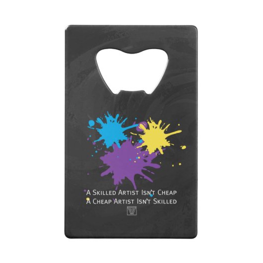 アートは格安 クレジットカード栓抜き (正面)