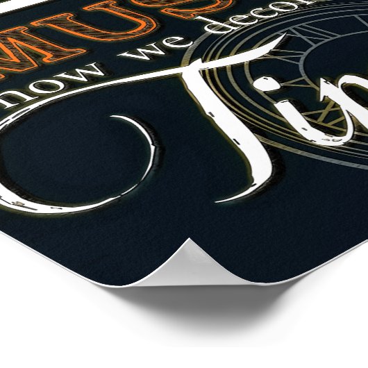 アートは私たち飾の宇宙 – 音楽は私たちデコ ポスター (角)