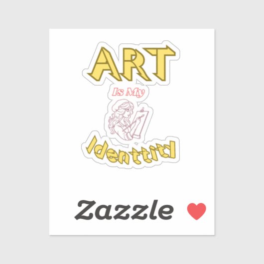 アートは私のアイデンティティーシールだ シール (シート)