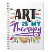 アートは私のセラピーアーティス芸術的トアート ノートブック (正面)