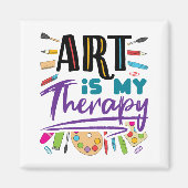 アートは私のセラピーアーティス芸術的トアート マグネット (正面)