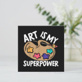 アートは私の超大国アート先生画家Pa 招待状 (スタンド正面)