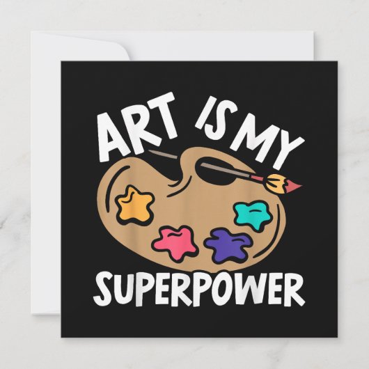 アートは私の超大国アート先生画家Pa 招待状 (正面)