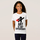アートは私の超大国キッズTシャツ Tシャツ (正面フル)