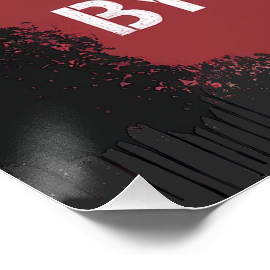 アートは舌に縛られたシェイクスピア引用文グラフィティ ポスター (コーナー)