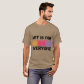 アートは誰にとってもプリンストンのアートギルドの特大 Tシャツ (正面フル)