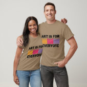 アートは誰にとってもプリンストンのアートギルドの特大 Tシャツ (ユニセックス)