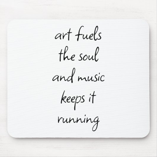 アートは魂のマウスパッドを燃料にする マウスパッド (正面)