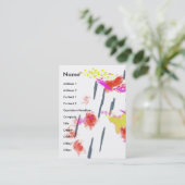 アートは、カラースプラッシュを起こす 名刺 (スタンド正面)