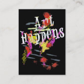 アートは、カラースプラッシュを起こす 名刺 (裏面)