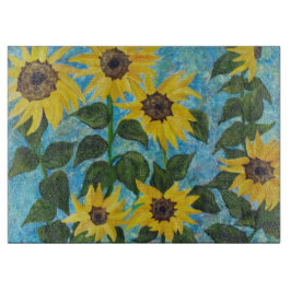 アートひまわり板 カッティングボード