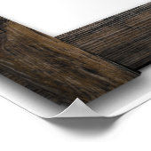 アートまたは写真の古い「木製」フレームテンプレートの追加 ポスター (角)