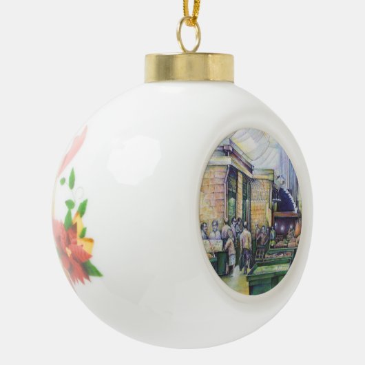 アートもしは型枠を否定し、グレースはそれを提供する セラミックボールオーナメント (左)