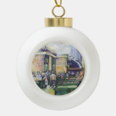 アートもしは型枠を否定し、グレースはそれを提供する セラミックボールオーナメント (正面)