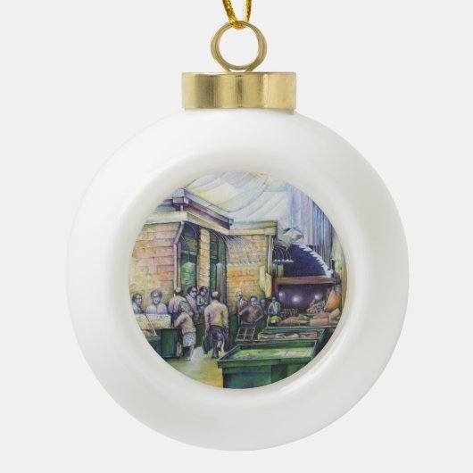 アートもしは型枠を否定し、グレースはそれを提供する セラミックボールオーナメント (正面)