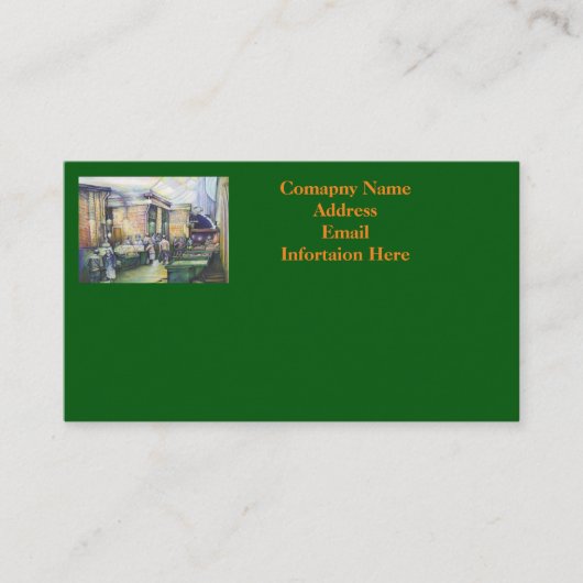 アートもしは型枠を否定し、グレースはそれを提供する 名刺 (正面)