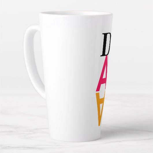 アートをする カフェラテマグ (左アングル)