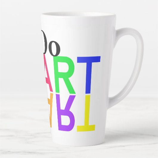 アートをする カフェラテマグ (右)