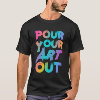 アートをアーティストの画家アクリル絵を描パイから Tシャツ