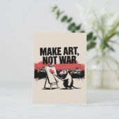 アートをウーラットアーティストに変える ポストカード (スタンド正面)