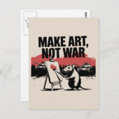 アートをウーラットアーティストに変える ポストカード (正面/裏面)