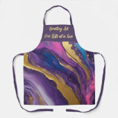 アートを一度に一口ずつ作成する – 抽象芸術 エプロン (正面)