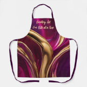 アートを一度に一口ずつ作成する – 抽象芸術 エプロン (正面)