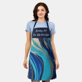 アートを一度に一口ずつ作成する – 抽象芸術 エプロン (着用した状態)