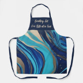 アートを一度に一口ずつ作成する – 抽象芸術 エプロン (正面)