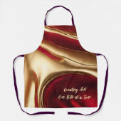 アートを一度に一口作る – クリスマス –  エプロン (正面)