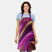 アートを一度に一口作成する – モダン抽象芸術- エプロン (着用した状態)