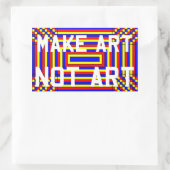 アートを作らないステッカー 長方形シール (バッグ)