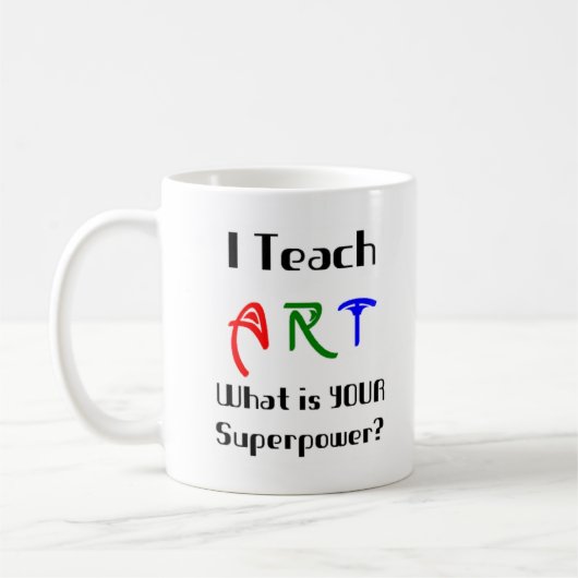アートを教える コーヒーマグカップ (左)
