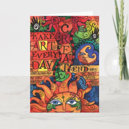アートを毎日作成 カード (正面)