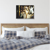 . .アートを見つめるサル キャンバスプリント (インサイチュ (寝室))