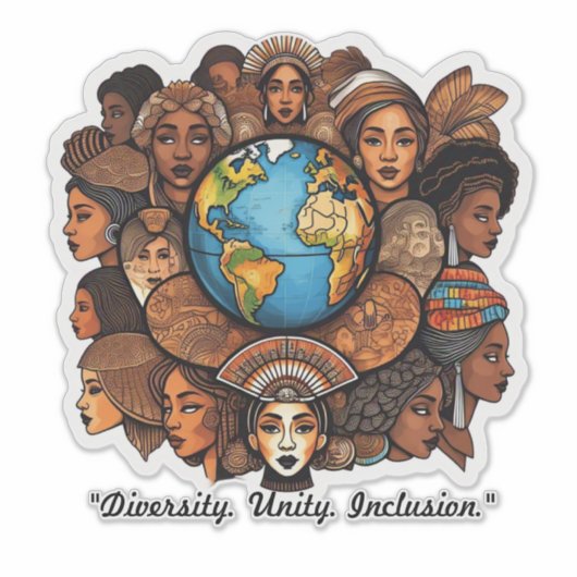 アートを通じた包含 シール (正面)