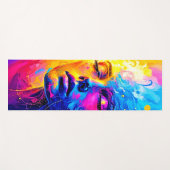 アートを通じた感情的な旅 ヨガマット (正面(横))