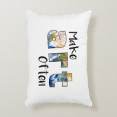 アートを頻繁にアクセント枕にする アクセントクッション (正面(垂直))