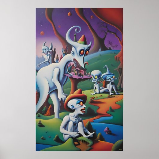 アートを食べやめて – Ken Gage Art ポスター (正面)