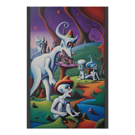 アートを食べやめて – Ken Gage Art ポスター (正面)