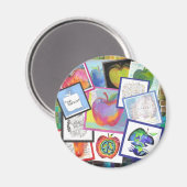 アートアップルコラージュ マグネット (正面/裏面)