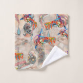 アートアナログマインドスケッチ バスタオルセット (ウォッシュタオル)