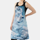 アートアニマルを舞い降りるライオンの雪 エプロン (インサイチュ)