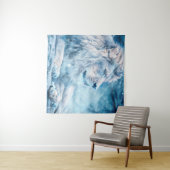 アートアニマルを舞い降りるライオンの雪 タペストリー (インサイチュ(横))