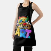 アートアーティストペインターカラフルズ・レ絵画インボが大好き エプロン (インサイチュ)