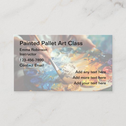 アートアートクラスインストラクター名刺 名刺 (正面)