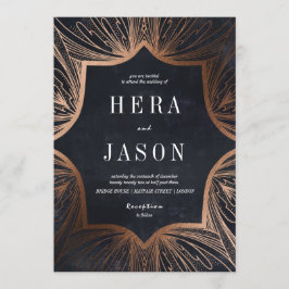 アートアールヌーボー木炭とブロンズ招待状f 招待状