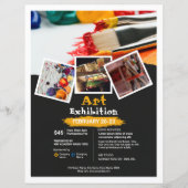 アートイベントフライヤーテンプレート (正面)