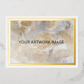 アートイメージ金ゴールドメタリックフォイル縁どカードの追加 箔シーズンカード (正面)